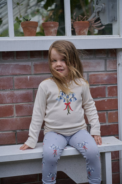 Nature Baby - Long Sleeve Cloud Tee / Bluebelle Natural Print