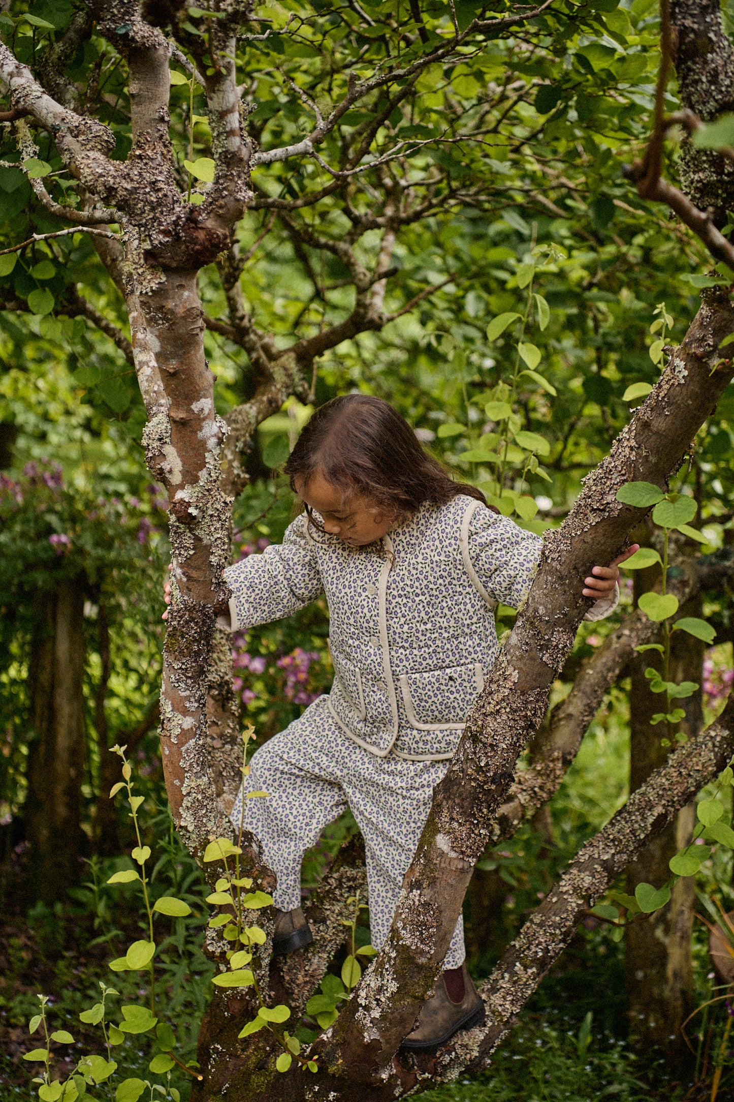 Nature Baby - Edith Quilted Jacket / Briarwood Heron Print