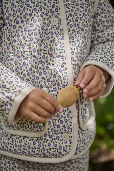 Nature Baby - Edith Quilted Jacket / Briarwood Heron Print