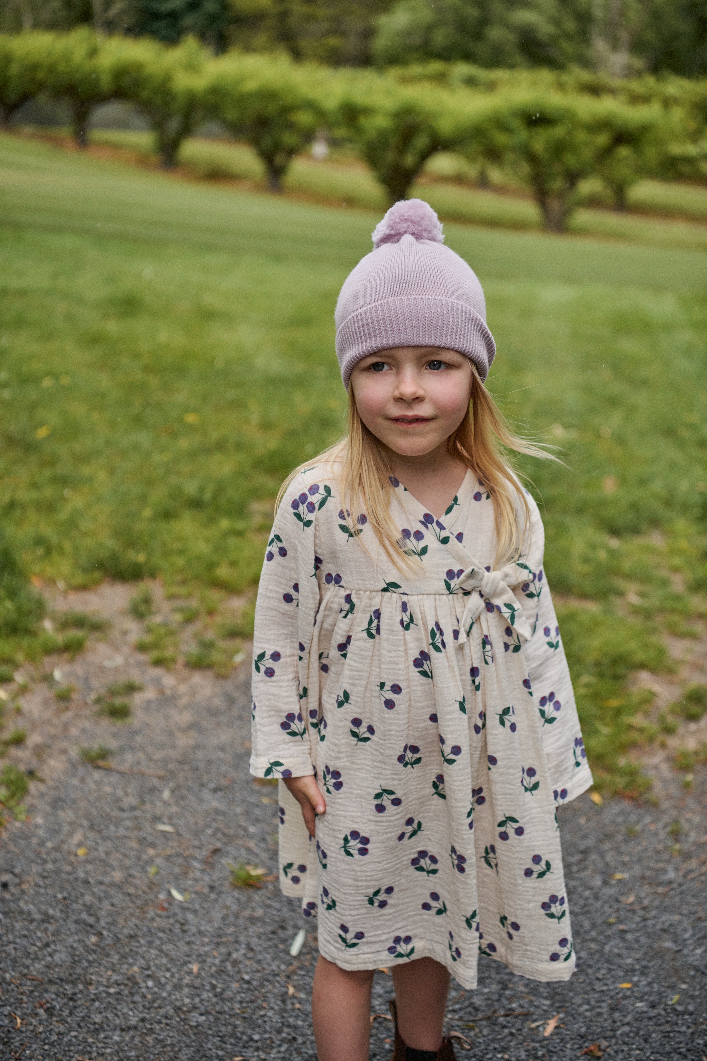 Nature Baby - Mabel Dress / Winter Berry Natural Print