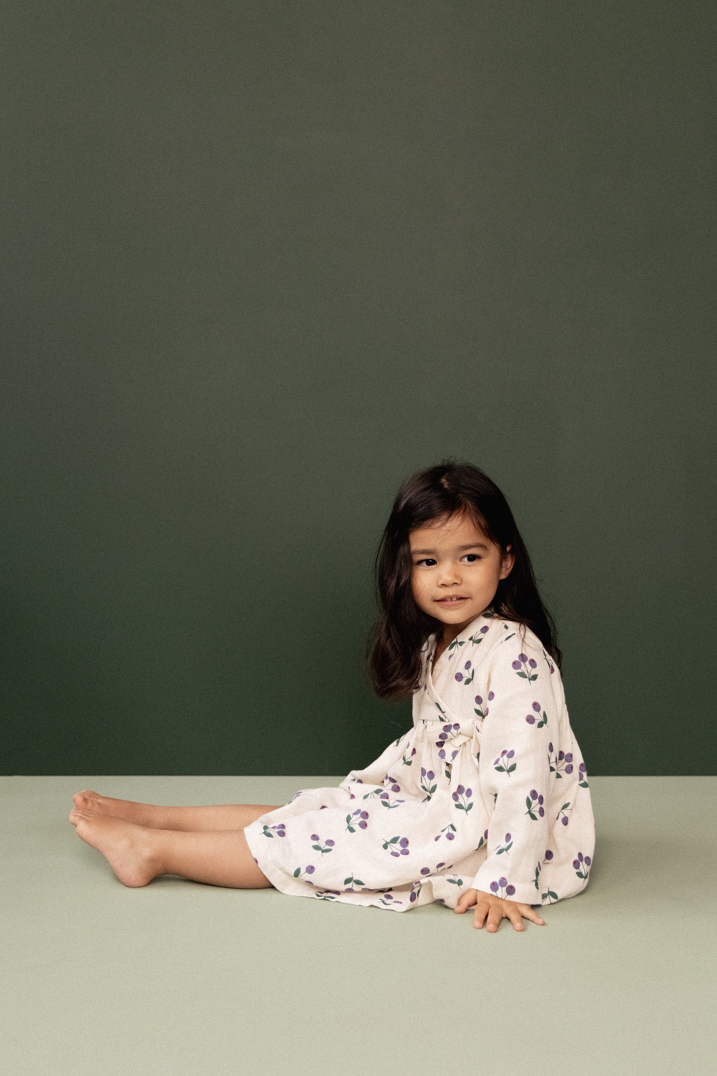 Nature Baby - Mabel Dress / Winter Berry Natural Print