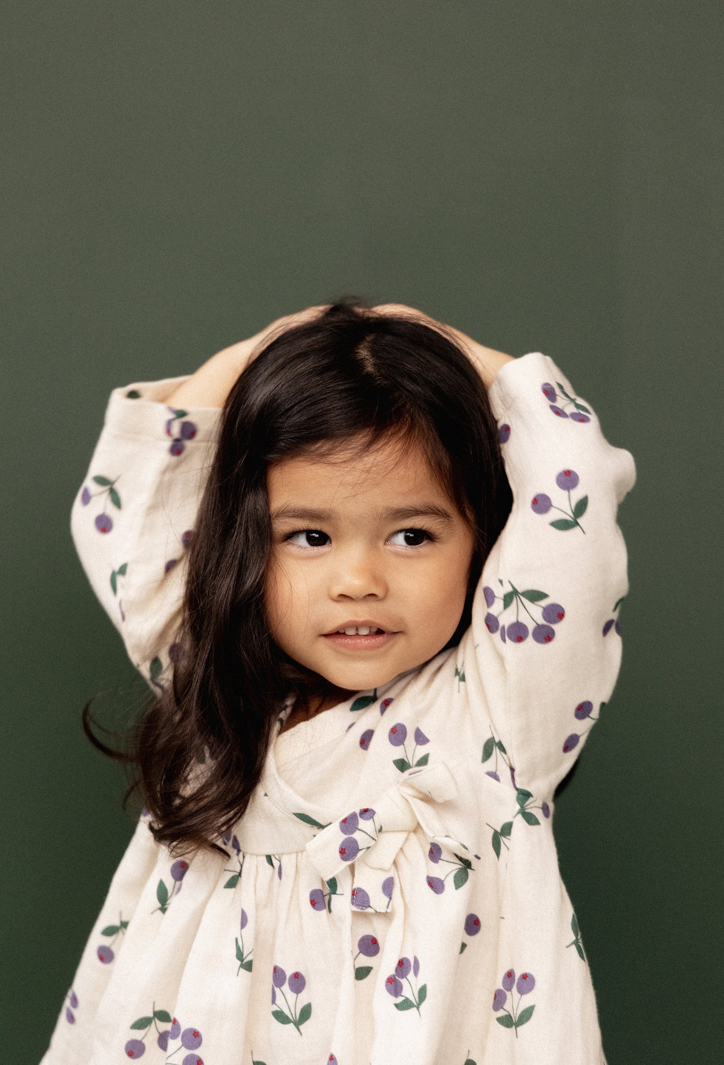 Nature Baby - Mabel Dress / Winter Berry Natural Print