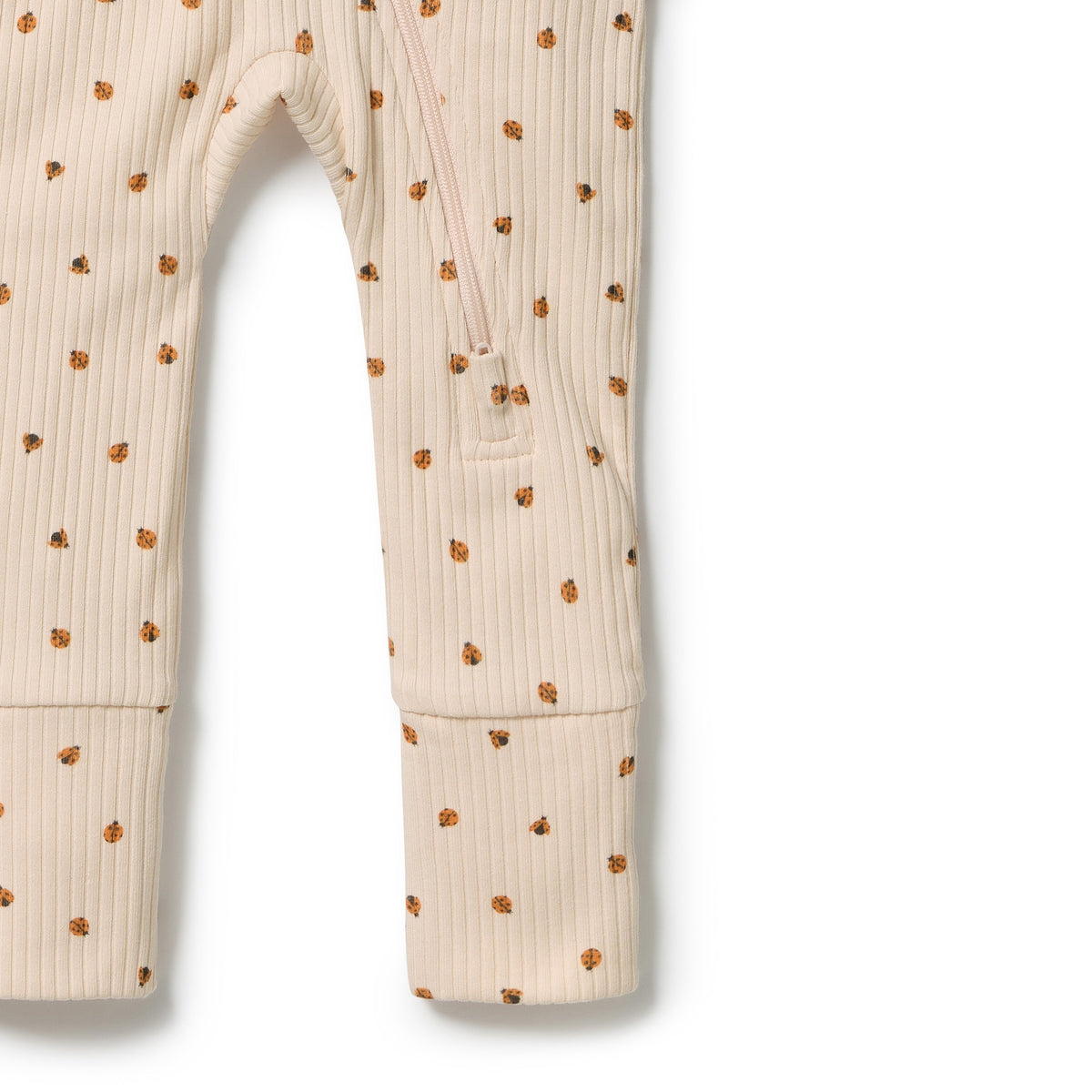 Wilson + Frenchy - Organic Zipsuit with Feet / Little Lady Bugs