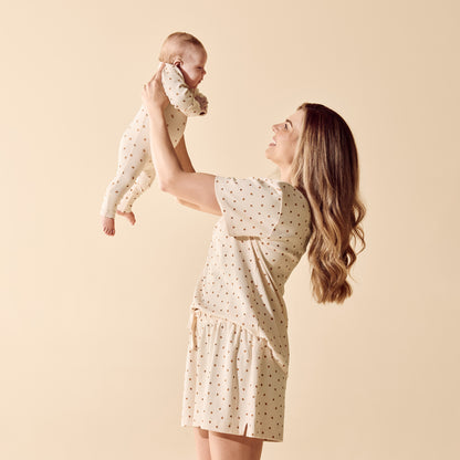 Wilson + Frenchy - Organic Zipsuit with Feet / Little Lady Bugs
