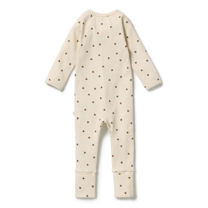 Wilson + Frenchy - Organic Zipsuit with Feet / My Lucky Charm
