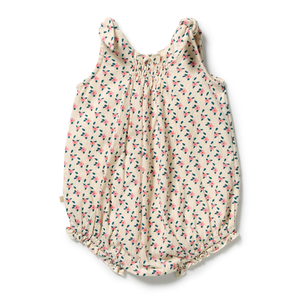 Wilson + Frenchy - Organic Crinkle Tie Playsuit / Little Blossom