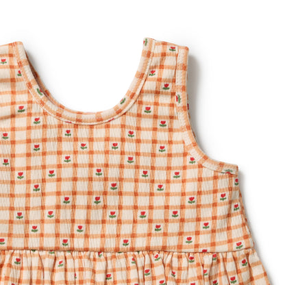 Wilson + Frenchy - Organic Crinkle Ruffle Set / Checkerberry