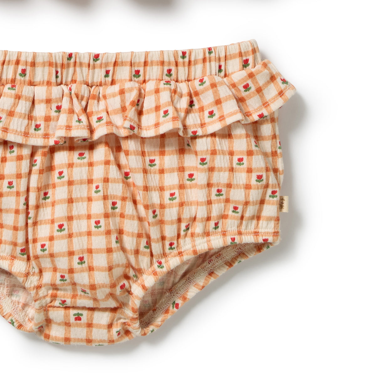 Wilson + Frenchy - Organic Crinkle Ruffle Set / Checkerberry