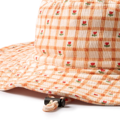 Wilson + Frenchy - Organic Crinkle Sun Hat / Checkerberry