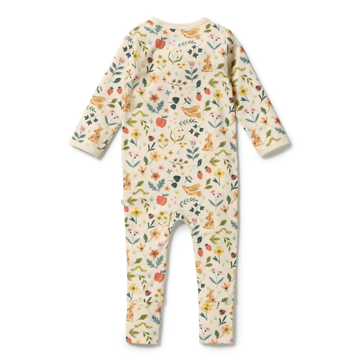 Wilson + Frenchy - Organic Zipsuit with Feet / Summer Garden