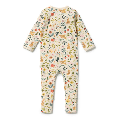 Wilson + Frenchy - Organic Zipsuit with Feet / Summer Garden