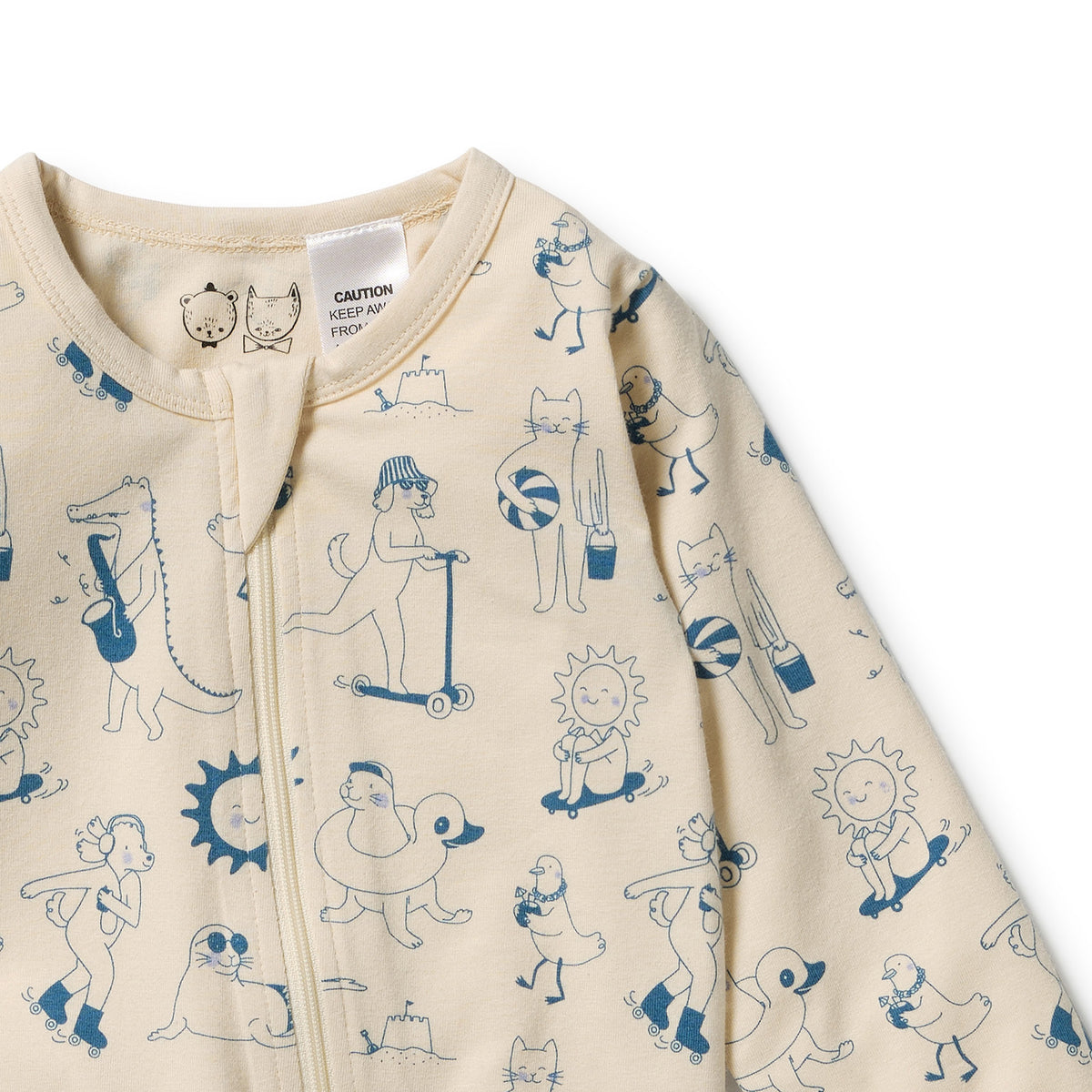 Wilson + Frenchy - Organic Zipsuit with Feet / Tout est Magique