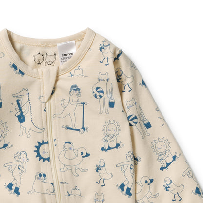 Wilson + Frenchy - Organic Zipsuit with Feet / Tout est Magique