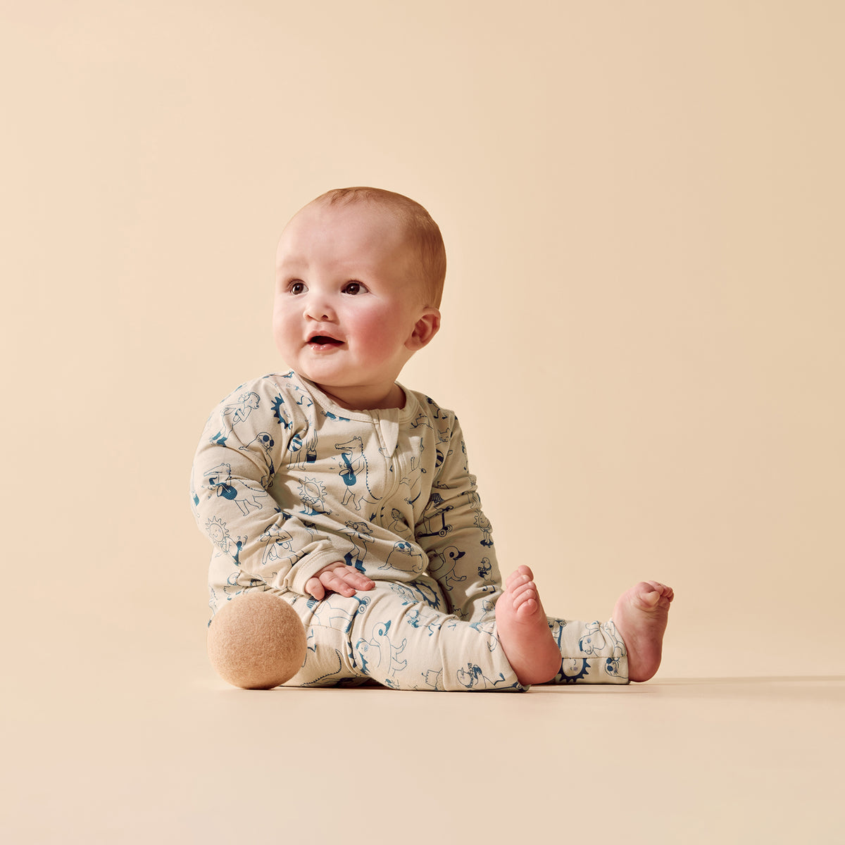 Wilson + Frenchy - Organic Zipsuit with Feet / Tout est Magique