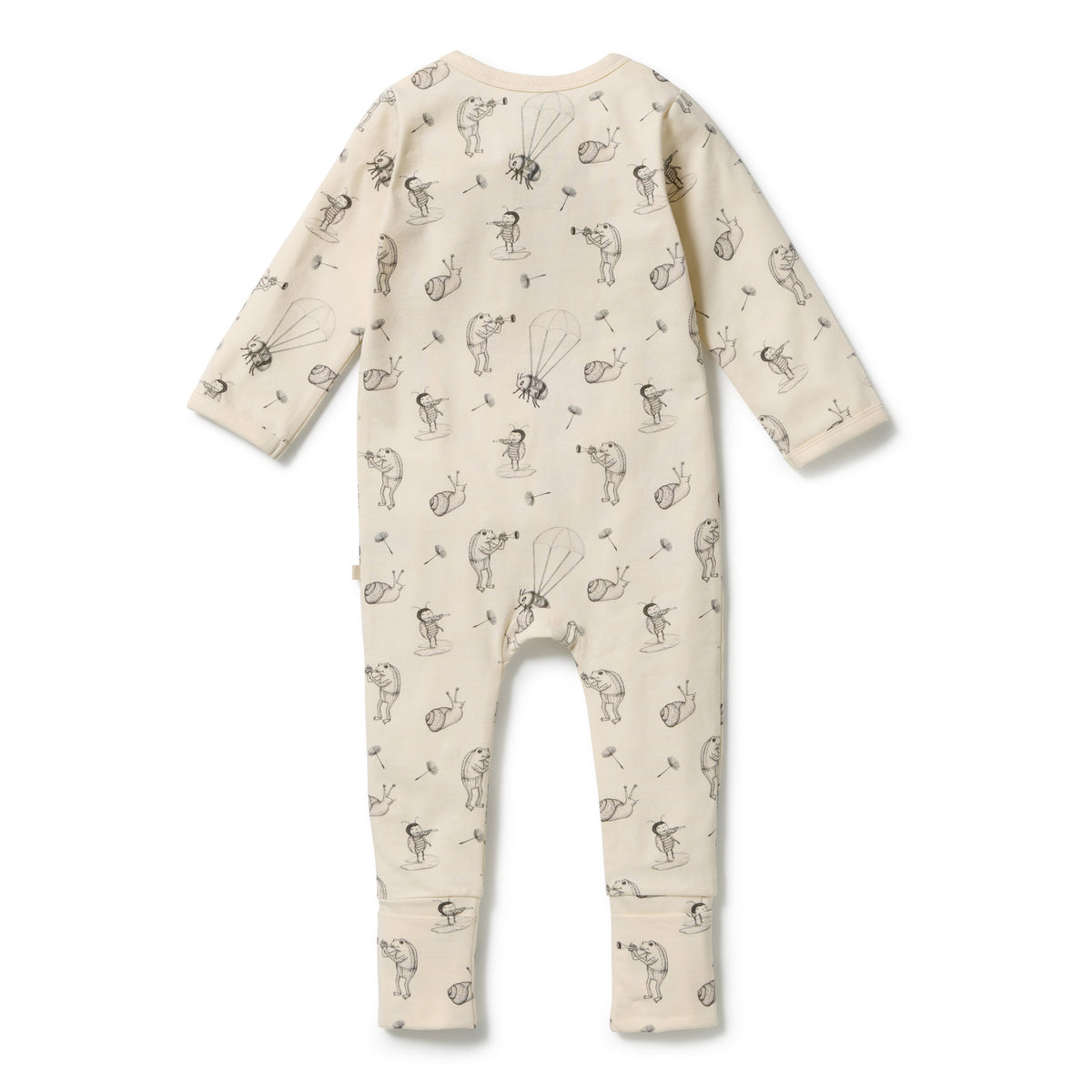 Wilson + Frenchy - Organic Zipsuit with Feet / Whispering Willows
