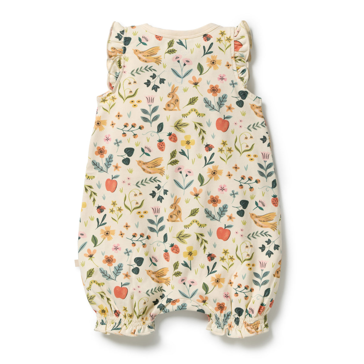 Wilson + Frenchy - Organic Ruffle Zipsuit / Summer Garden