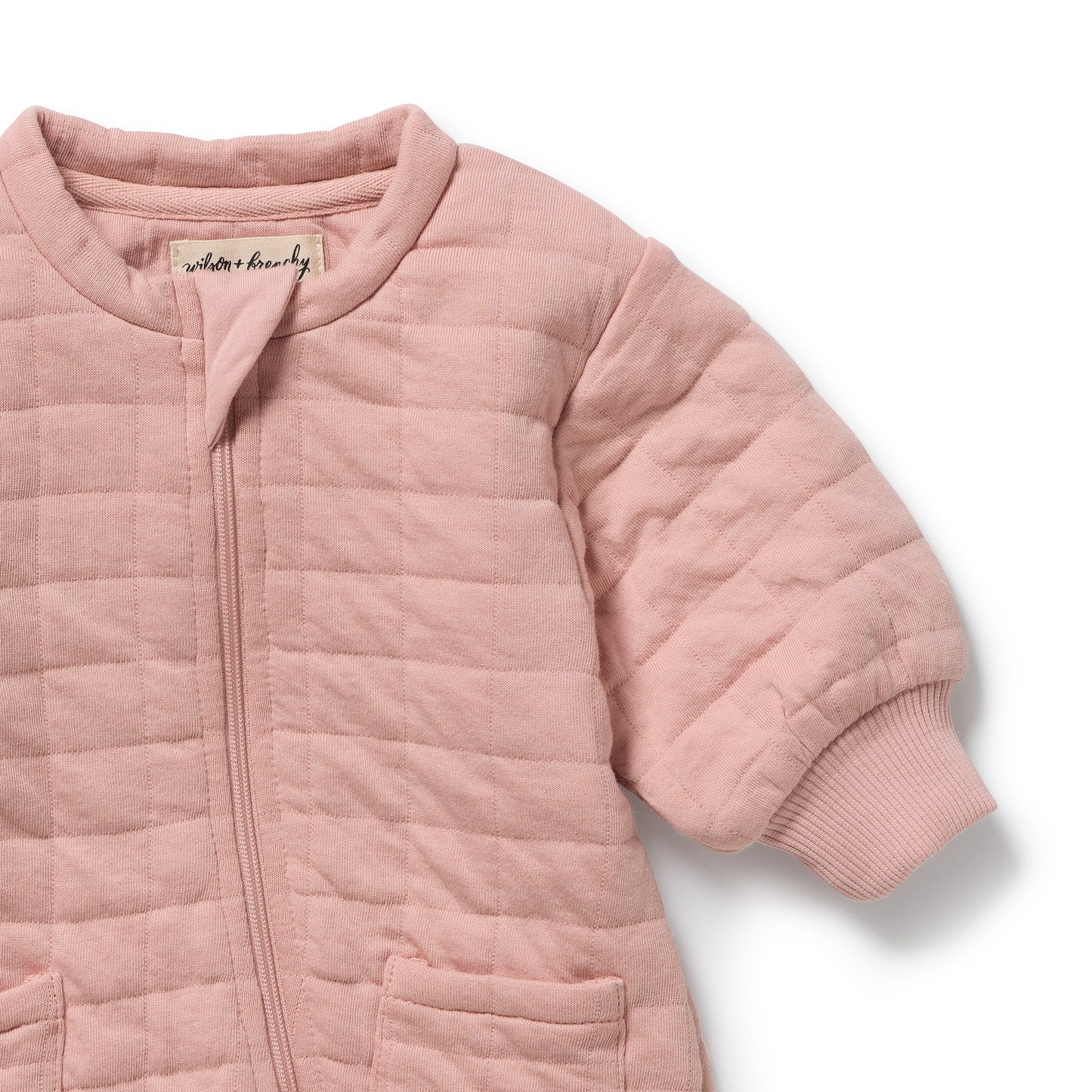 Wilson + Frenchy - Organic Quilted Growsuit / Rose
