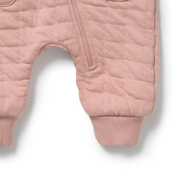 Wilson + Frenchy - Organic Quilted Growsuit / Rose