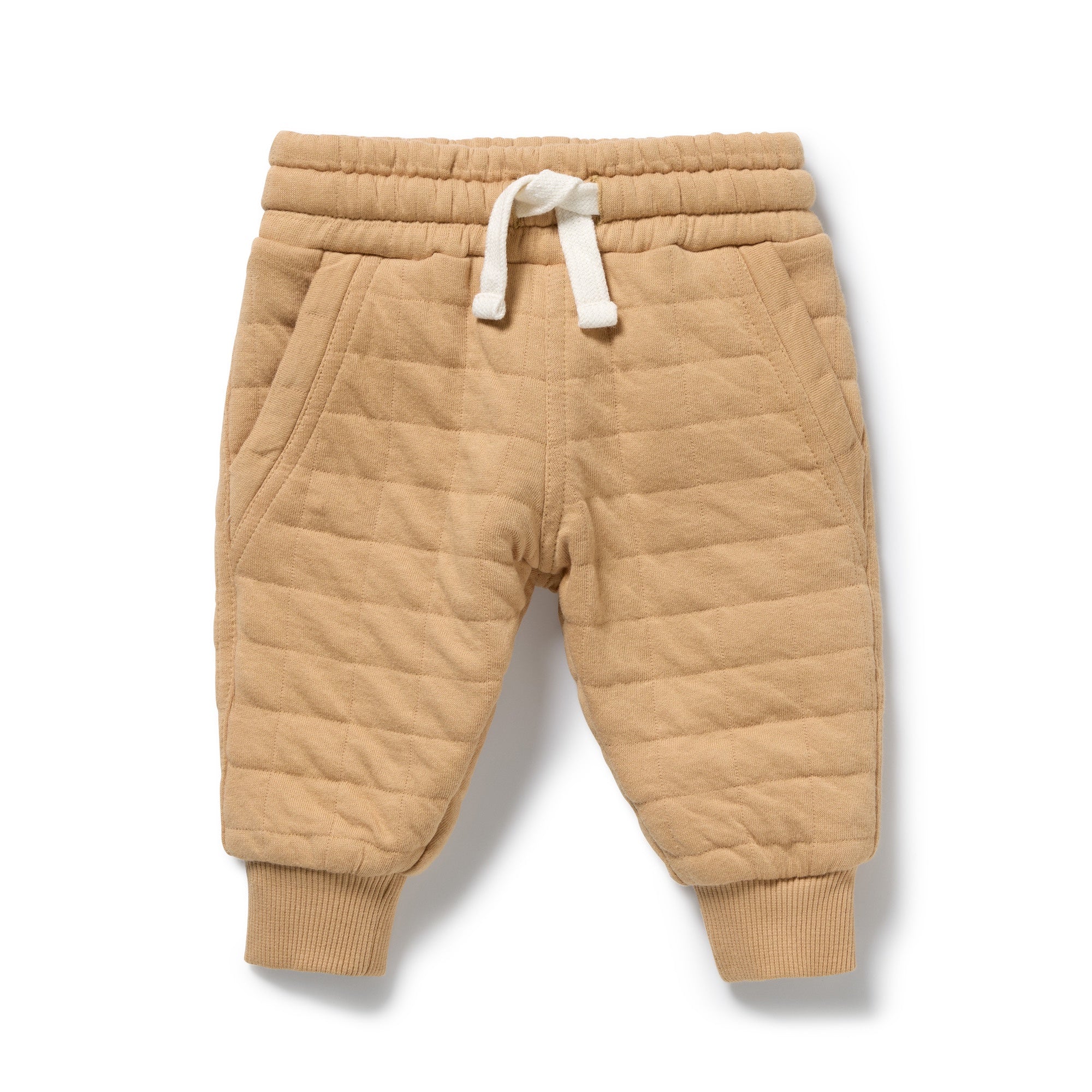 Wilson + Frenchy - Organic Quilted Sweat Pant / Honey Fawn