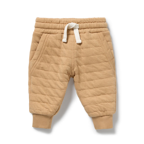 Wilson + Frenchy - Organic Quilted Sweat Pant / Honey Fawn