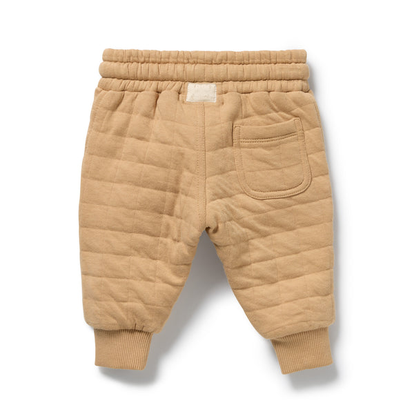 Wilson + Frenchy - Organic Quilted Sweat Pant / Honey Fawn