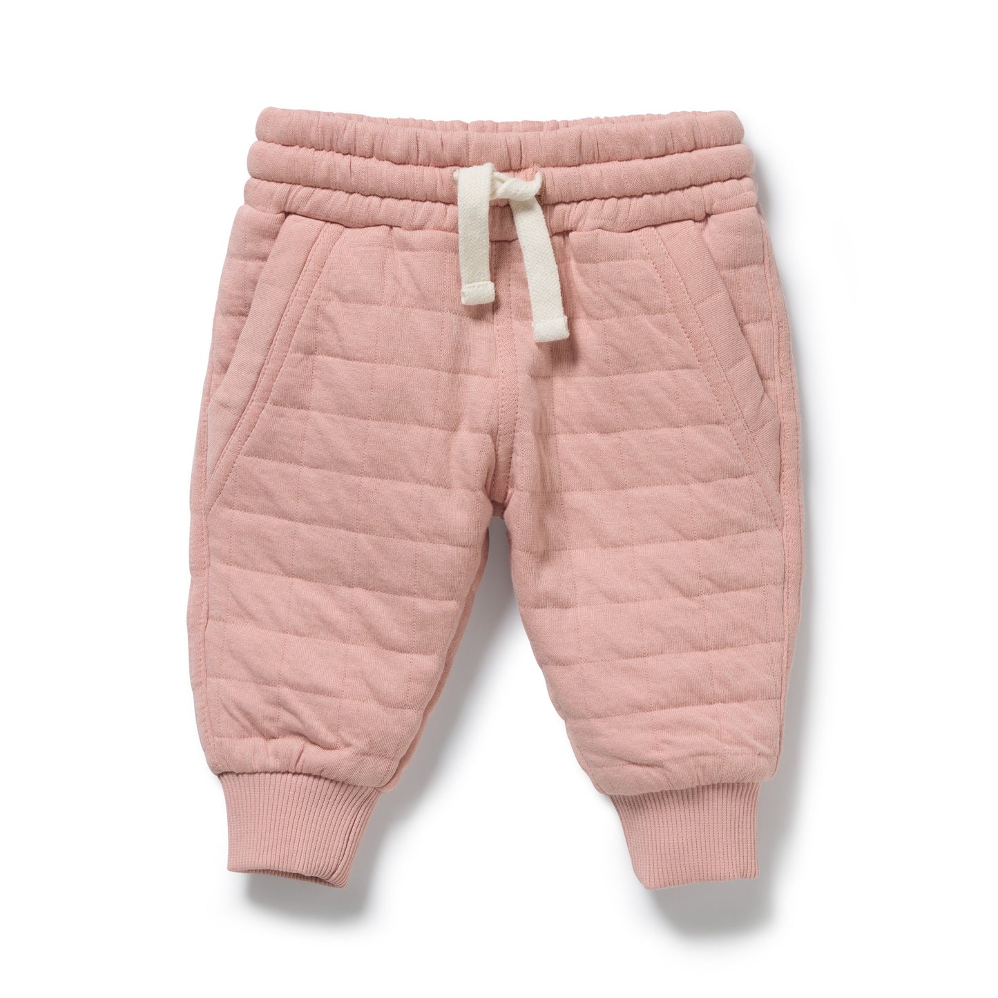 Wilson + Frenchy - Organic Quilted Sweat Pant / Rose