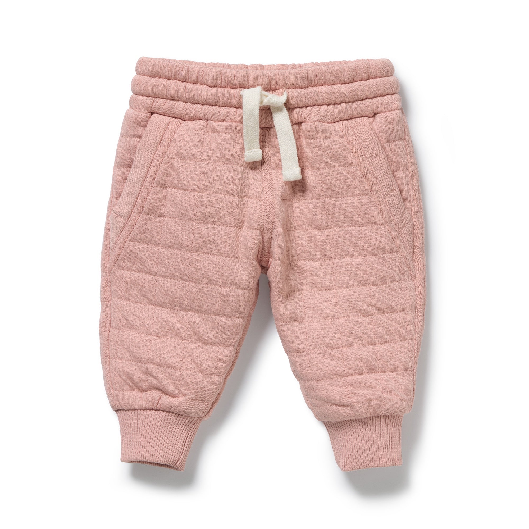 Wilson + Frenchy - Organic Quilted Sweat Pant / Rose