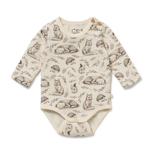 Wilson + Frenchy - Organic Bodysuit / Foxglove Forest