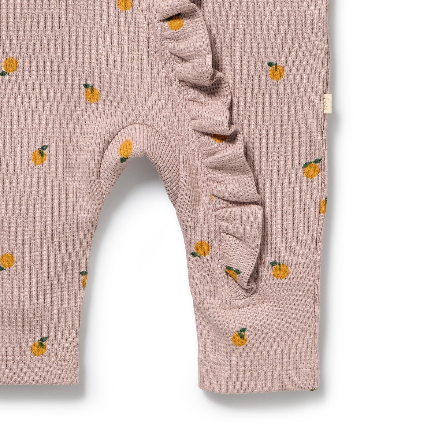 Wilson + Frenchy - Organic Waffle Ruffle Zipsuit / Mini Mando