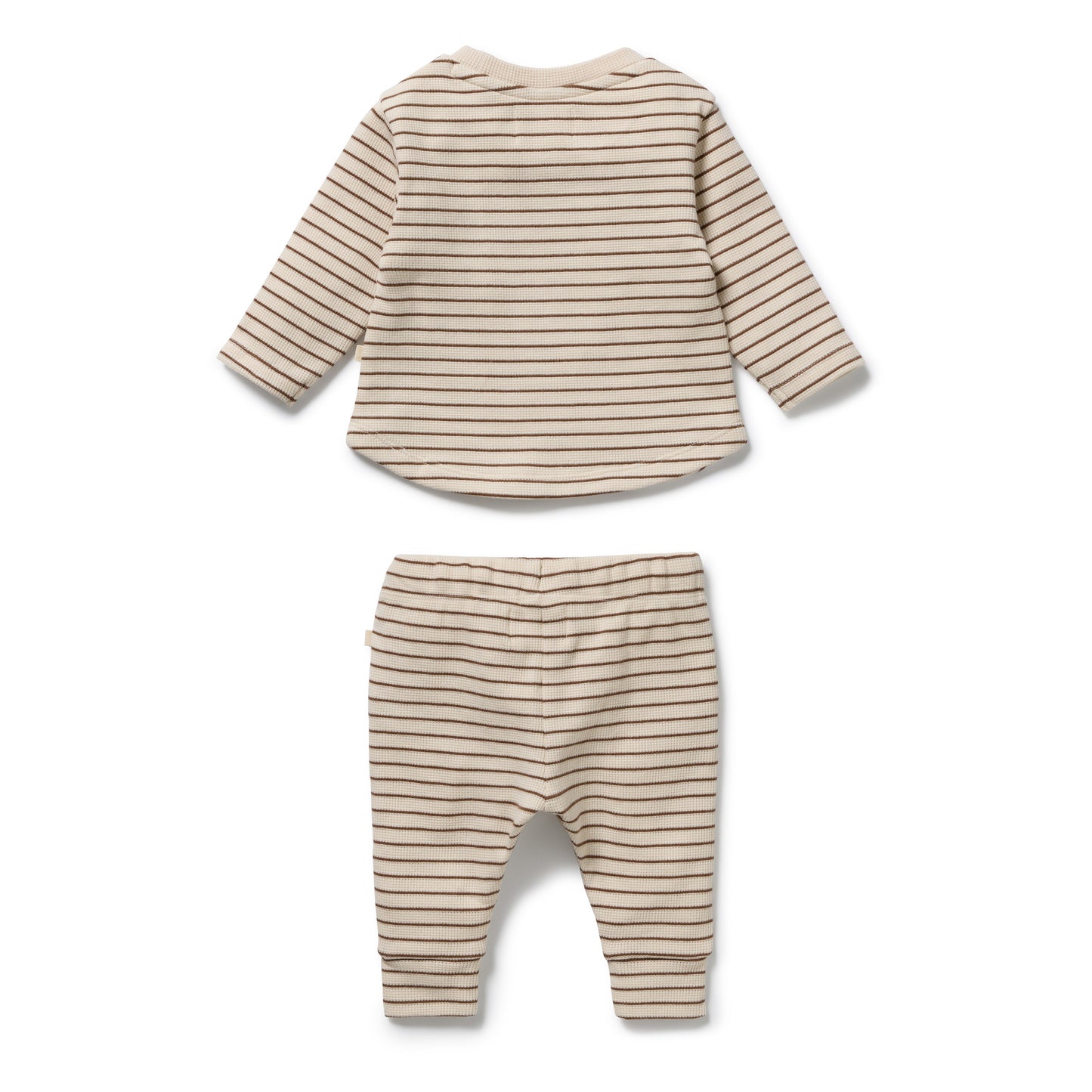 Wilson + Frenchy - Organic Waffle Set / Nutmeg Stripe