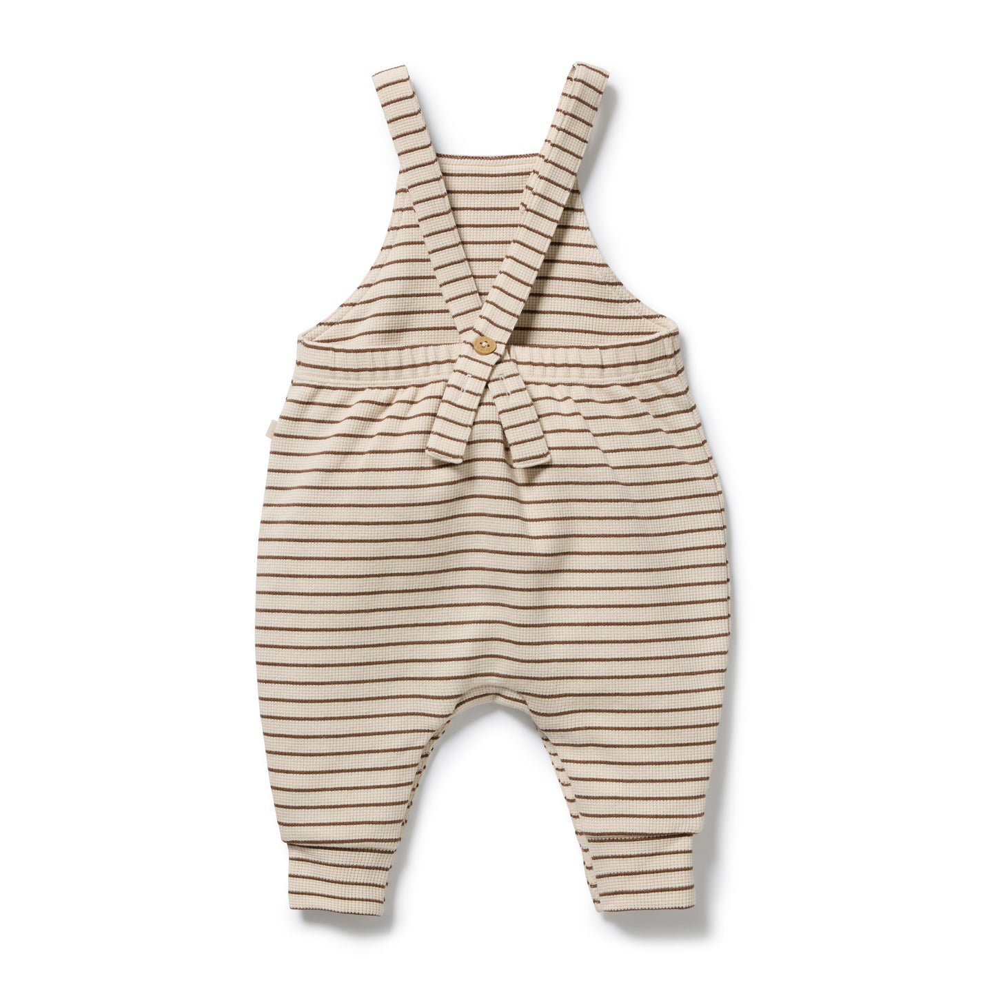 Wilson + Frenchy - Organic Waffle Overall / Nutmeg Stripe