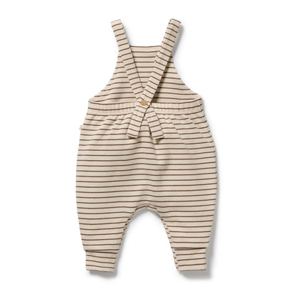 Wilson + Frenchy - Organic Waffle Overall / Nutmeg Stripe
