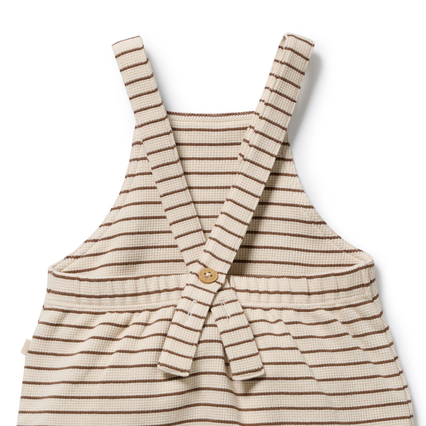 Wilson + Frenchy - Organic Waffle Overall / Nutmeg Stripe