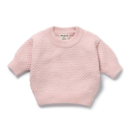 Wilson + Frenchy - Organic Knitted Bubble Jumper / Marshmellow