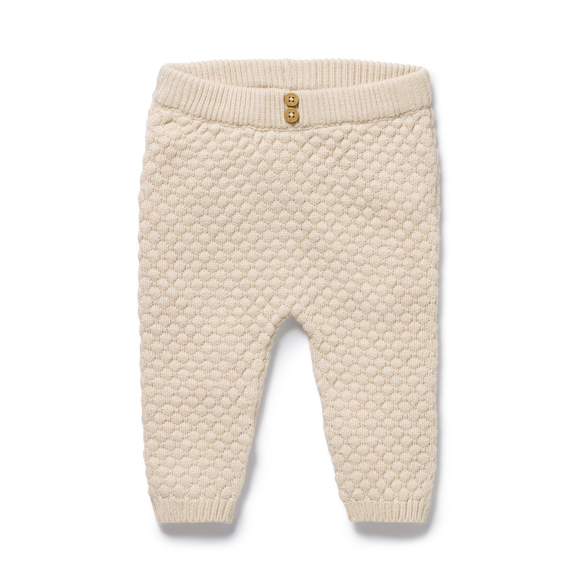 Wilson + Frenchy - Organic Knitted Bauble Legging / Cream