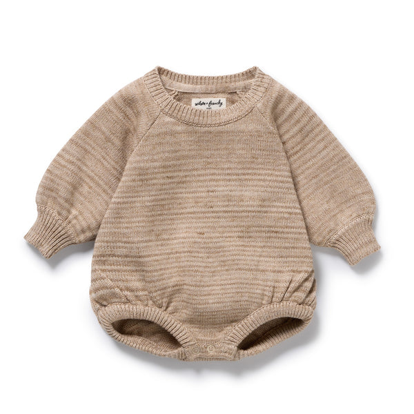 Wilson + Frenchy - Organic Knitted Bodysuit / Sandstone
