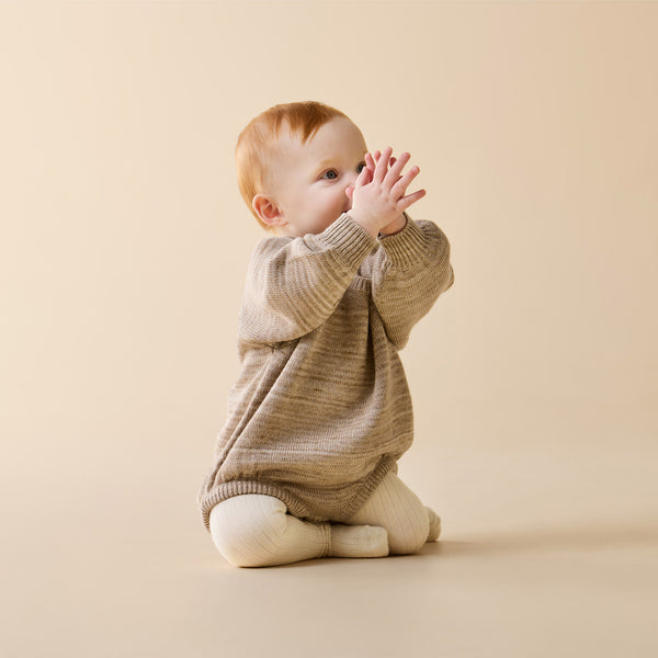 Wilson + Frenchy - Organic Knitted Bodysuit / Sandstone