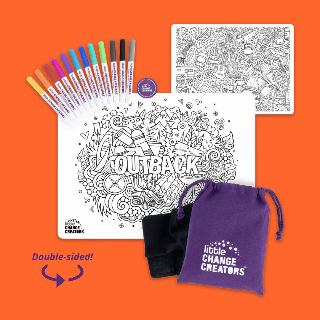 Little Change Creators - Outback | Re-FUN-able™ Colouring Set