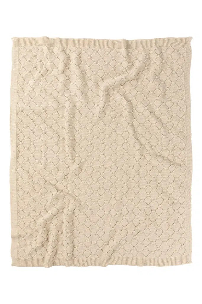 Indus - Vintage Knit Blanket / Natural