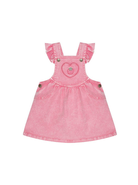 Huxbaby - Berry Vintage Pinafore Dress / Bubblegum