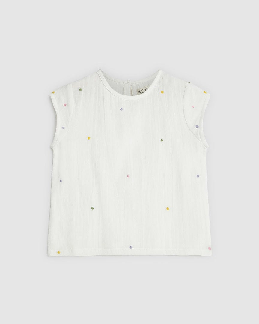 Alex & Ant - Nicola Top / White + Multi