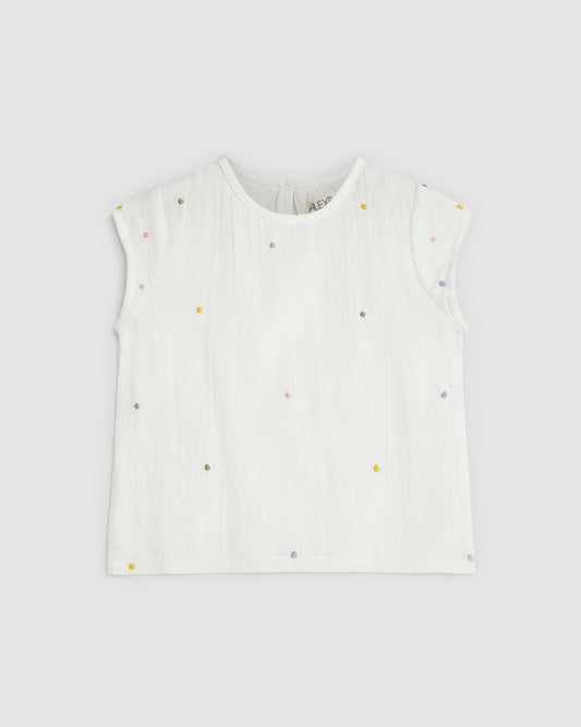 Alex & Ant - Nicola Top / White + Multi