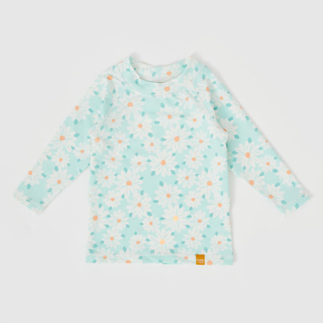 Goldie & Ace - Daisy Delight Rashguard / Lagoon