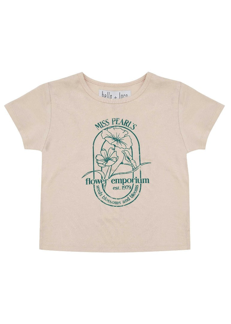 Bella + Lace - Kate T-Shirt-Almond Flour