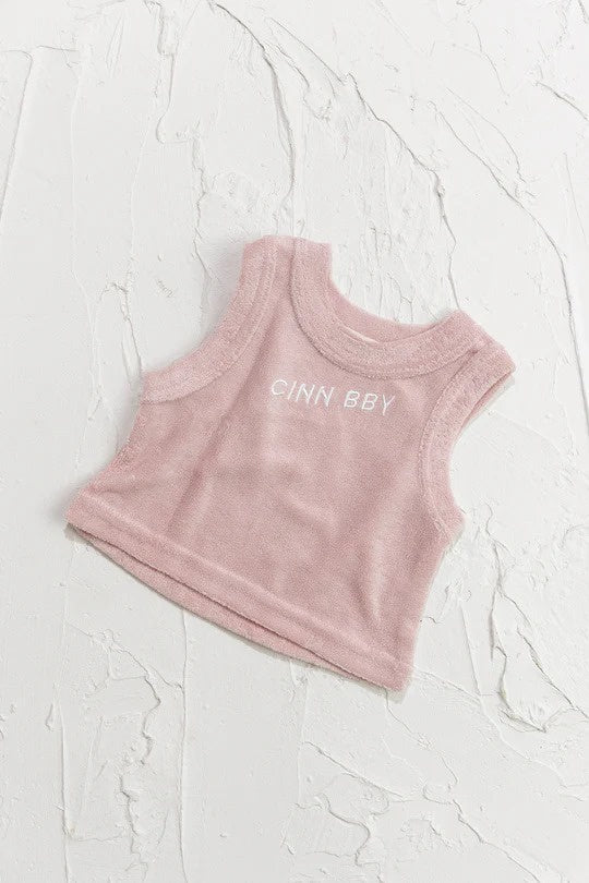 Cinnamon Baby - Terry Singlet / Dusty Rose