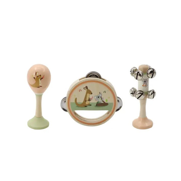 ToysLink - Wooden Kangaroo & Koala Musical Set