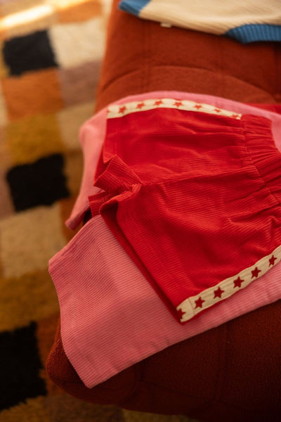 Sunday Siblings - Playtime Cord Shorts / Red