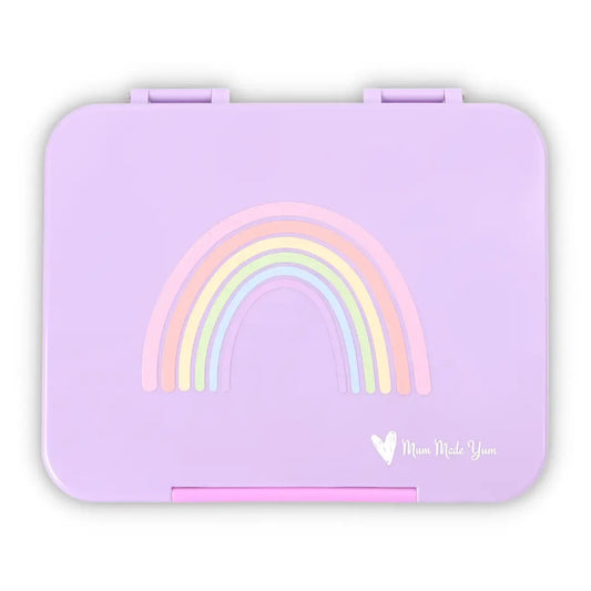 Mum Made Yum - Bento Lunchbox (Large) / Violet Rainbow