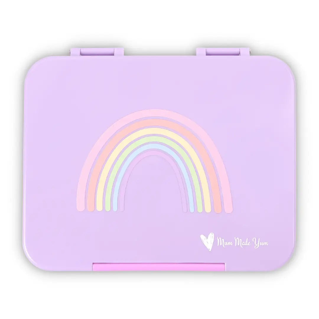 Mum Made Yum - Bento Lunchbox (Large) / Violet Rainbow