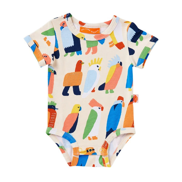 Halcyon Nights - Flamin' Galahs Short Sleeve Bodysuit